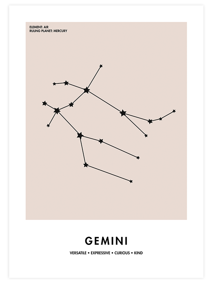 İkizler Burcu - Art Print