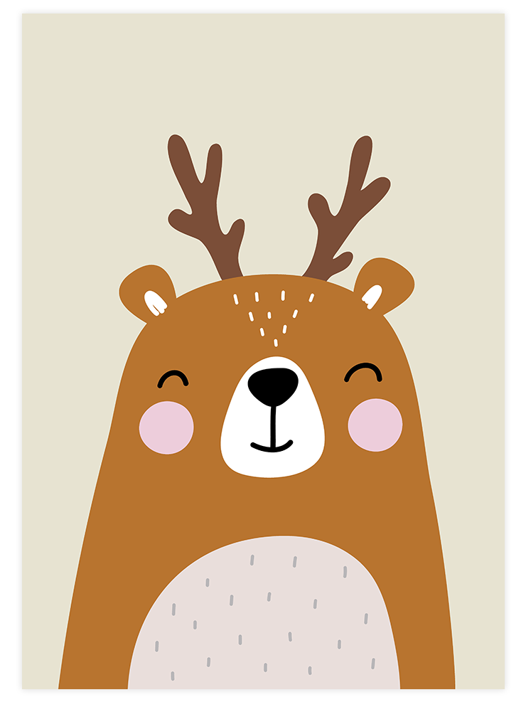 Geyik Resmi - Art Print