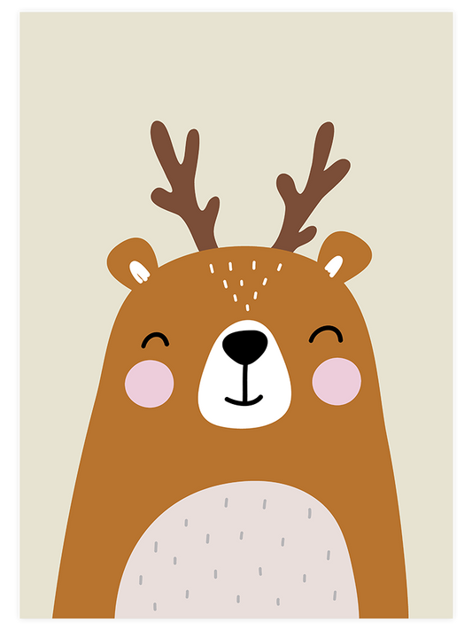 Geyik Resmi - Art Print