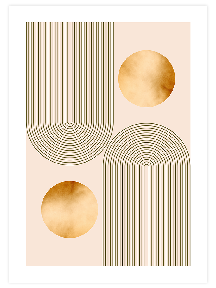 Golden Arch 4 - Art Print Sanatsal Poster