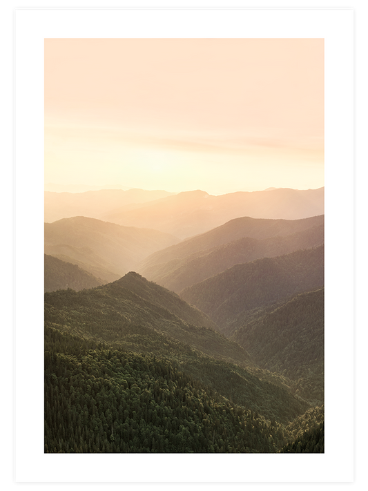 Golden Mountains - Fine Art Poster