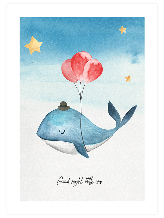 Good Night Balina - Art Print