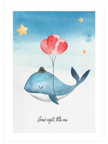 Good Night Balina - Art Print