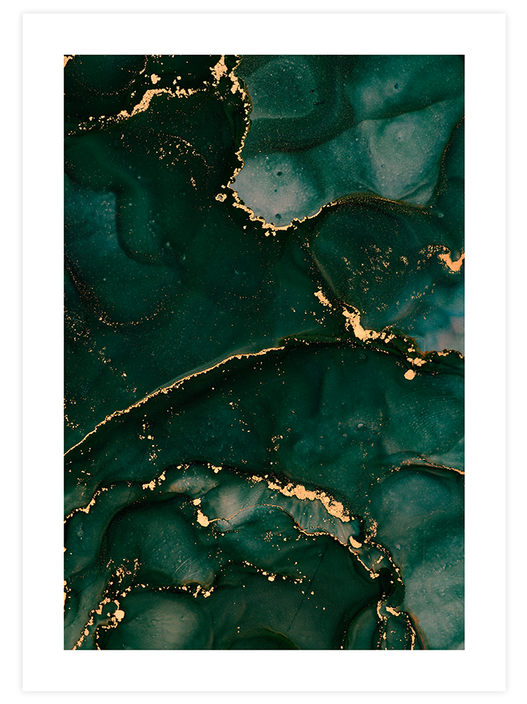 Green & Gold - Art Print Sanatsal Poster