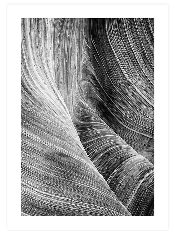 Gri Dalgalar - Art Print Fotoğraflar Poster