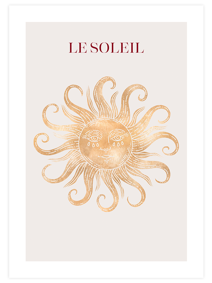 Güneş - Art Print Sanatsal Poster