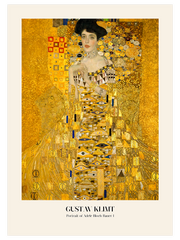 Gustav Klimt Portrait Of Adele Bloch Bauer Afiş - Fine Art Poster
