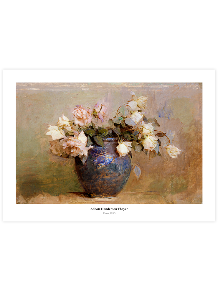 Handerson Thayer Roses - Art Print