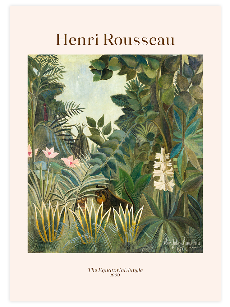 Henri Rousseau The Equatorial Jungle - Art Print Ürün ana görseli