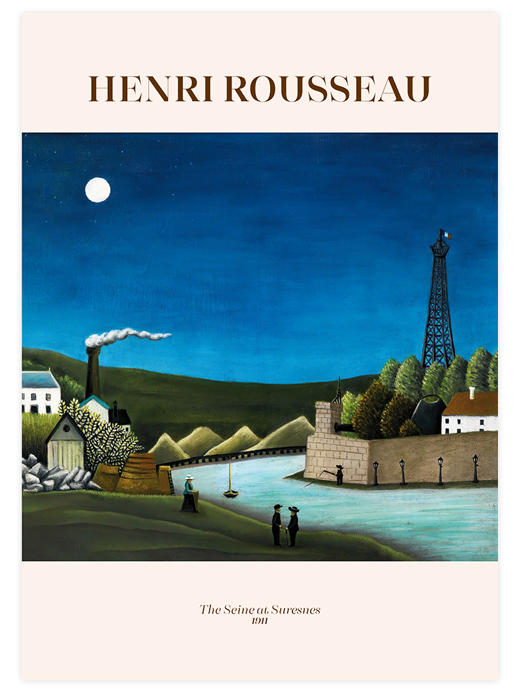 Rousseau The Seine At Suresnes - Art Print Ürün ana görseli