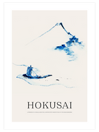 Hokusai A Person In A Small Boat - Art Print