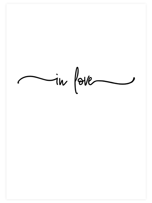In Love Poster - Giclée Baskı