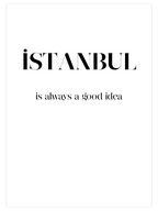 Istanbul Good Idea - Art Print