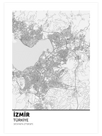 İzmir Haritası - Art Print