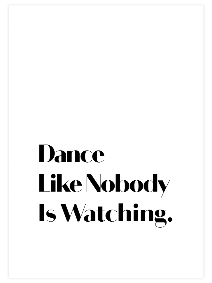 Just Dance - Art Print Mutfak Poster
