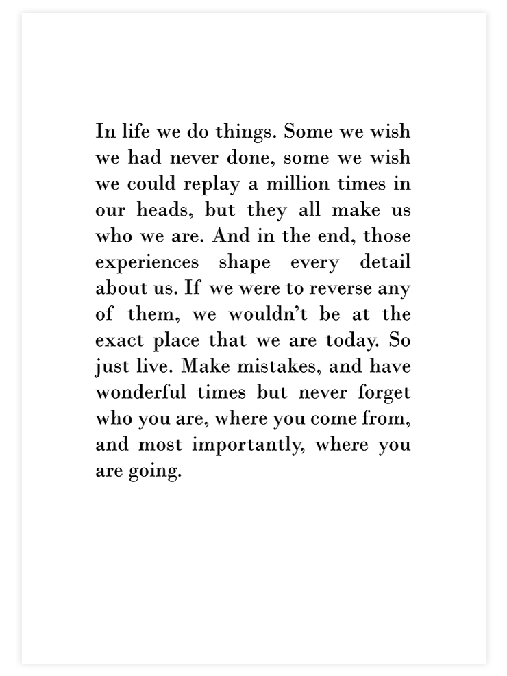 Just Live - Art Print