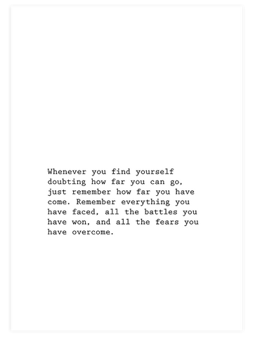 Just Remember - Art Print
