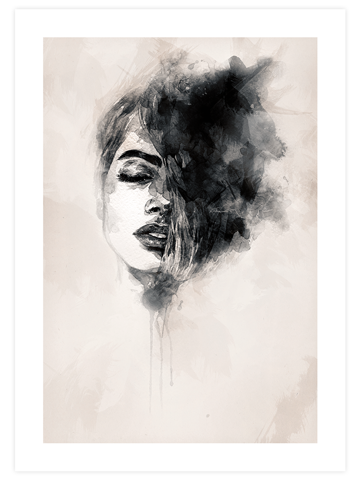 Kadın Portresi N1 - Art Print Ürün ana görseli