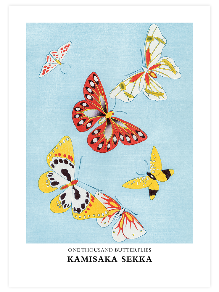 Kamisaka Sekka One Thousand Butterflies N2 - Art Print