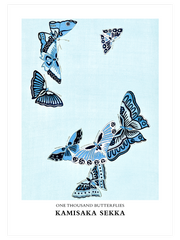 Kamisaka Sekka One Thousand Butterflies N3 Poster - Giclée Baskı