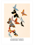 Kamisaka Sekka One Thousand Butterflies N4 - Art Print