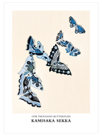 Kamisaka Sekka One Thousand Butterflies - Art Print