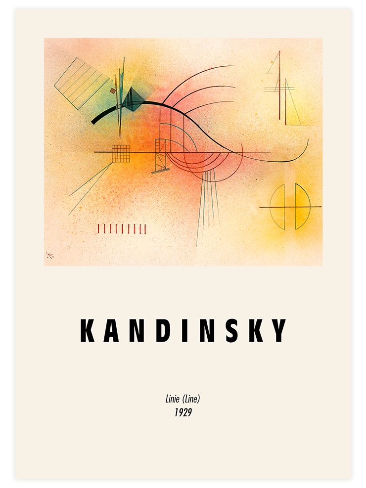 Kandinsky Line - Art Print
