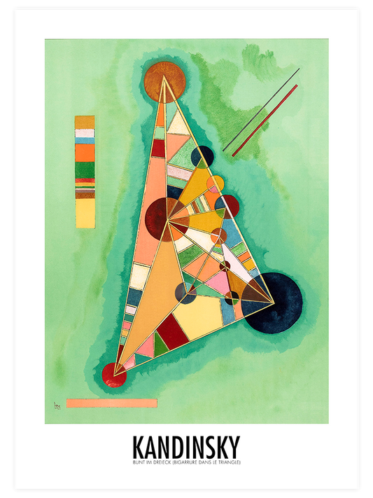 Kandinsky Variegation In The Triangle - Art Print