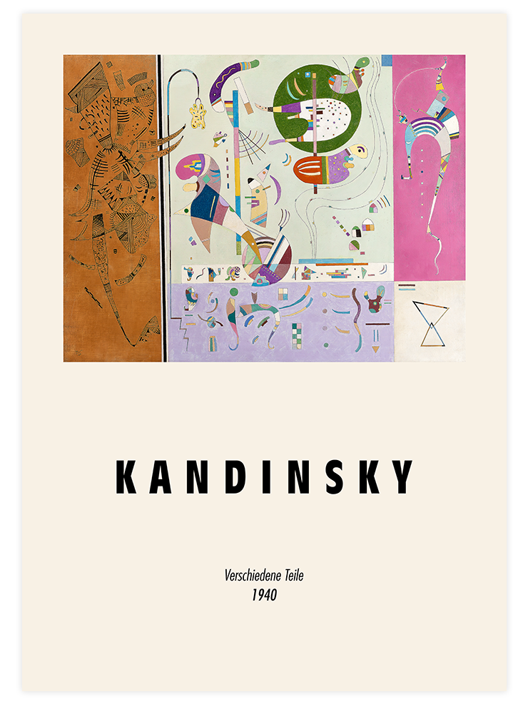 Kandinsky Various Parts - Art Print