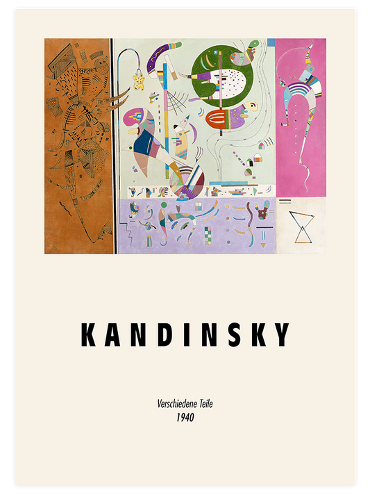 Kandinsky Various Parts - Art Print