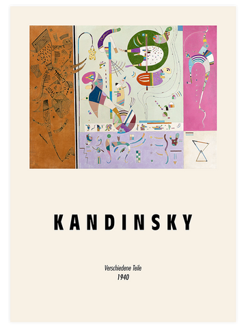 Kandinsky Various Parts - Art Print