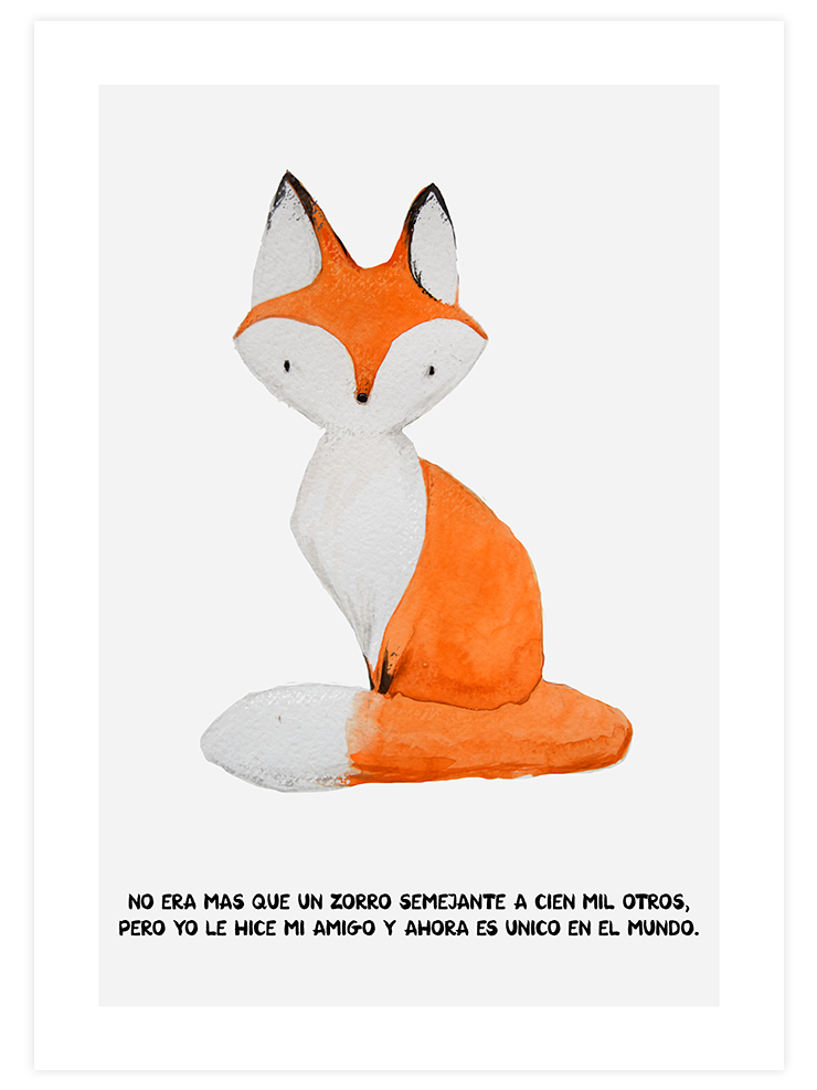 Küçük Prensin Tilkisi - Art Print