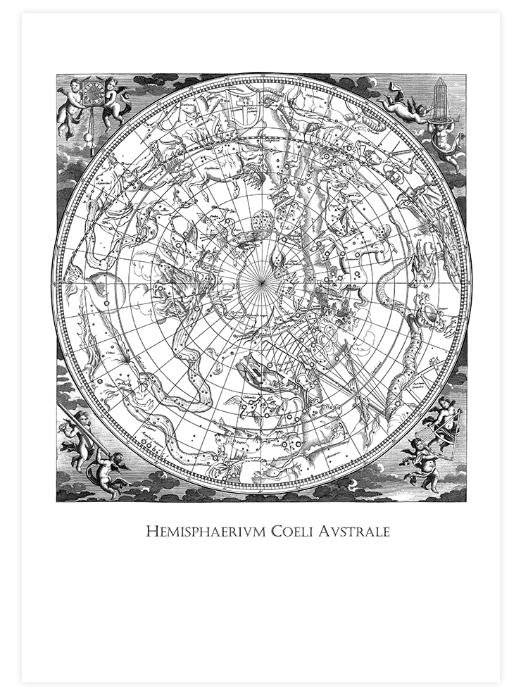 Kuzey Gökyüzü Haritası - Art Print