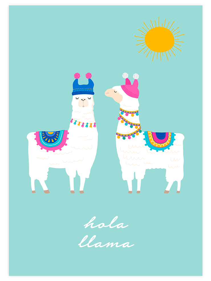 Lama Glama N3 - Art Print