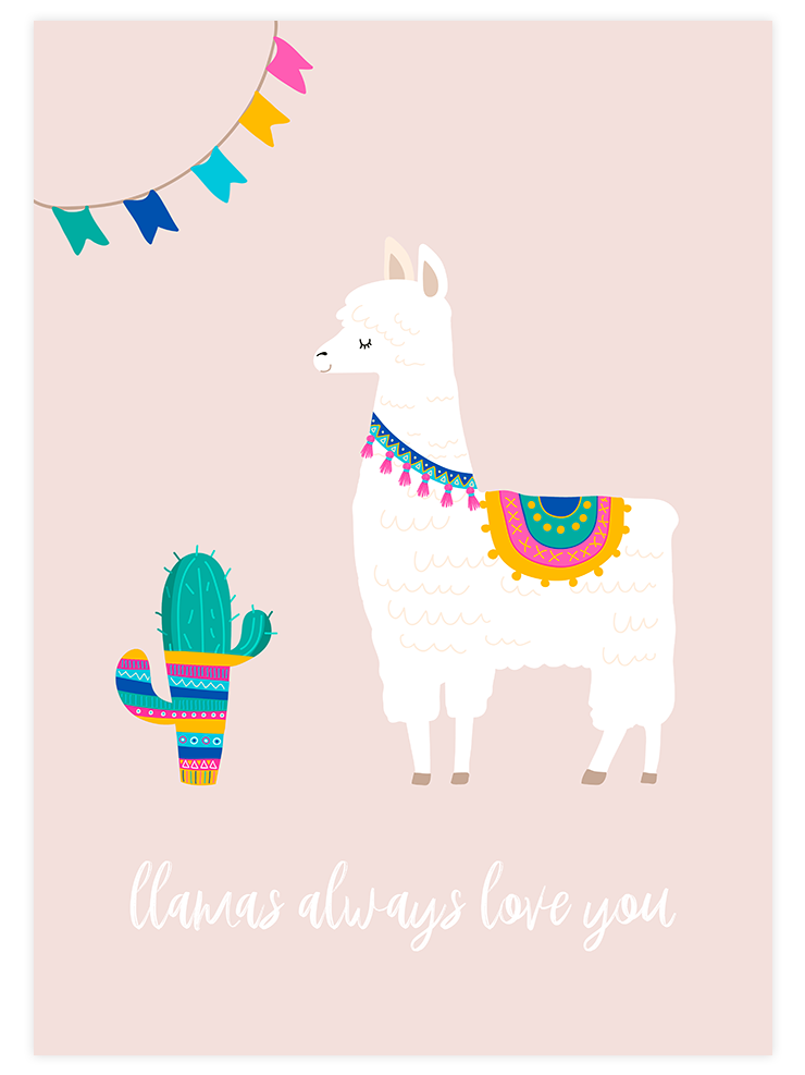 Lama Glama N5 - Art Print
