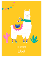 Lama Glama N4 - Art Print