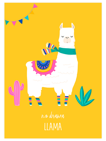 Lama Glama N4 - Art Print