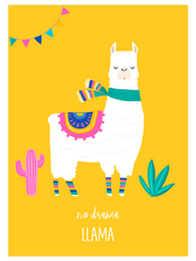 Lama Glama N4 - Fine Art Poster
