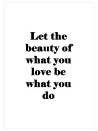 Let The Beauty - Art Print