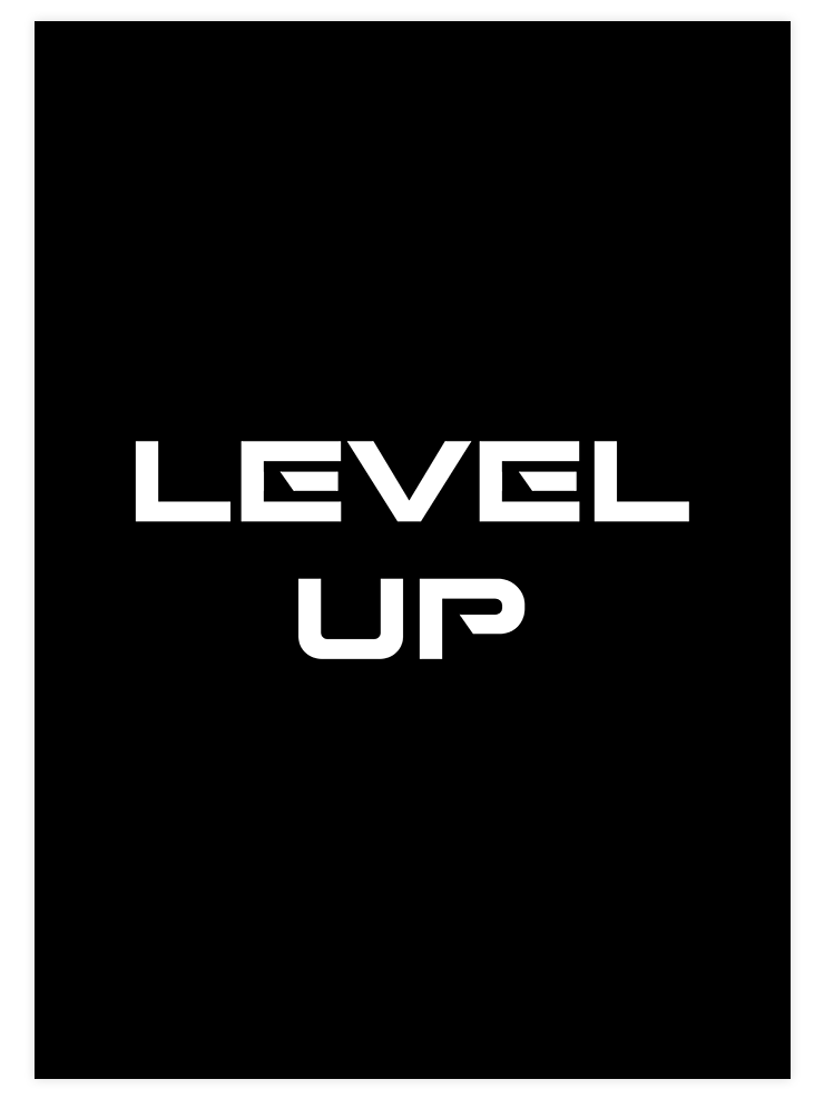 Level Up - Art Print Çocuk Odası Poster