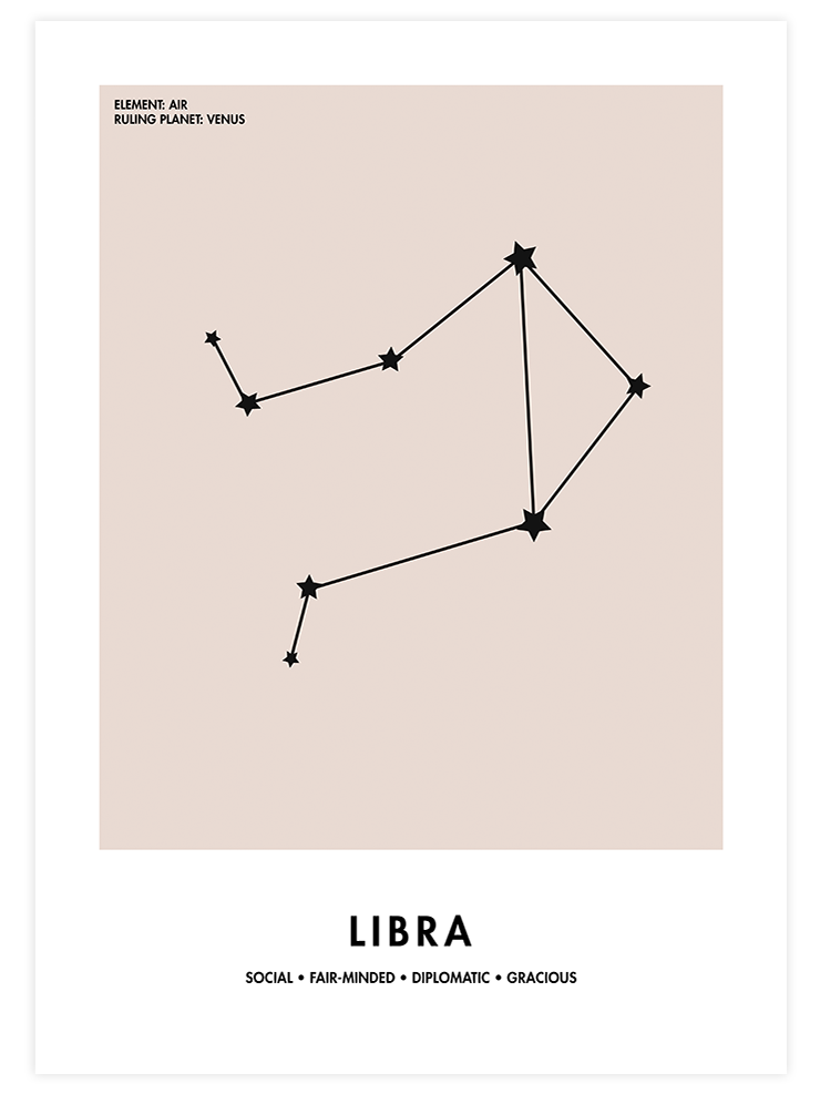 Terazi Burcu - Art Print Ürün ana görseli