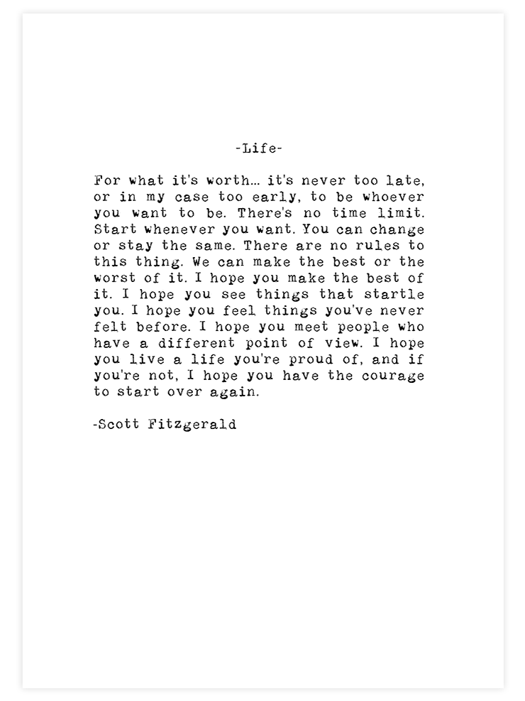 Life - Art Print  Poster