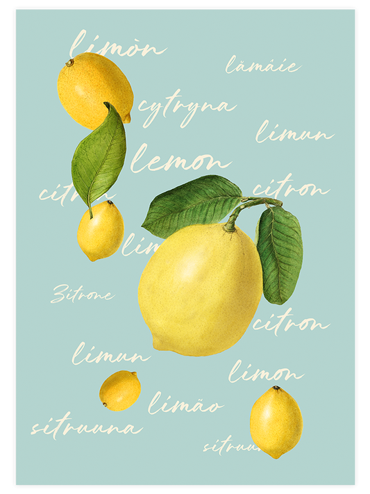 Limones Poster - Giclée Baskı