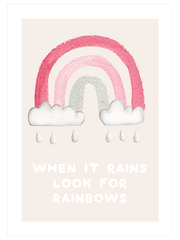 Look For Rainbows Poster - Giclée Baskı
