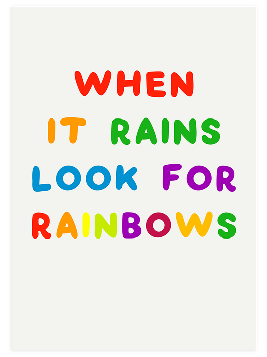 Look For Rainbows N2 Poster - Giclée Baskı