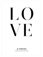 Love L'amour - Art Print