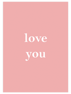 Love You - Art Print