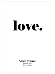 Love N1 - Kişiye Özel Fine Art Poster