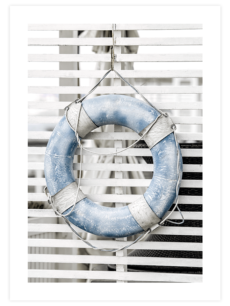 Mavi Deniz Simidi - Art Print