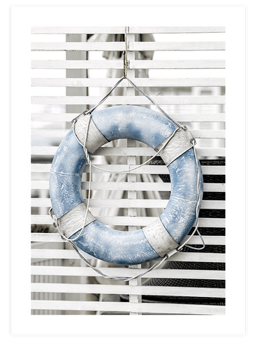 Mavi Deniz Simidi - Art Print